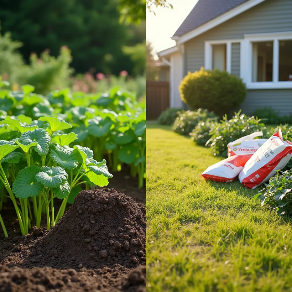 Chart comparing natural composting methods